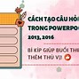 Cách Làm Câu Hỏi Gạn Lọc